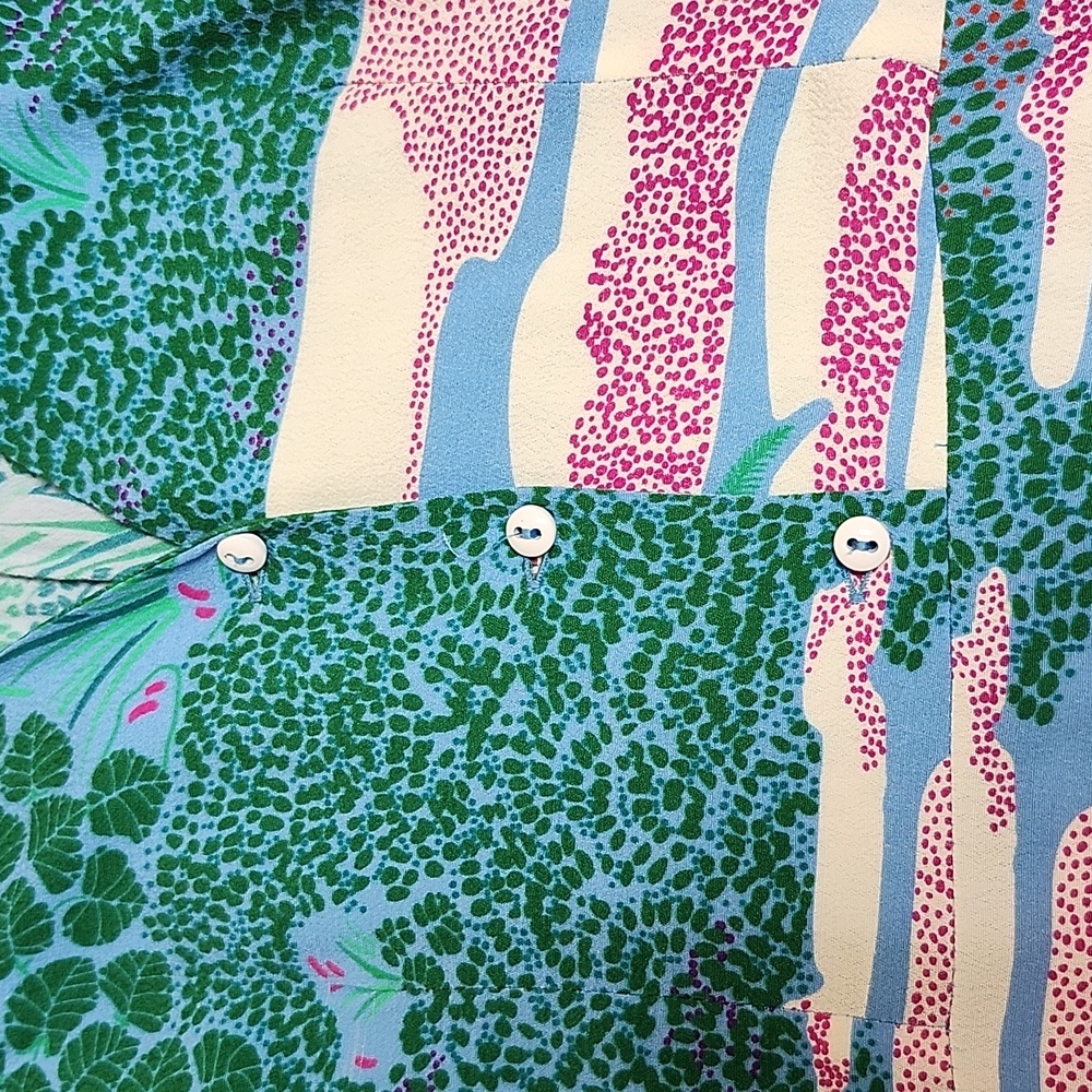 Ottod'ame midi dress Size 4/S tropical print - Picture 4 of 11
